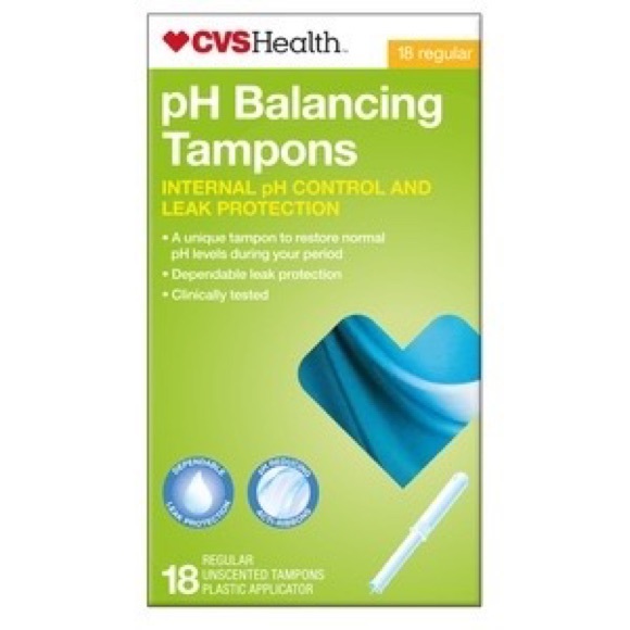 CVS Bath & Body Cvs Health Ph Balance And Leak Protection Tampons